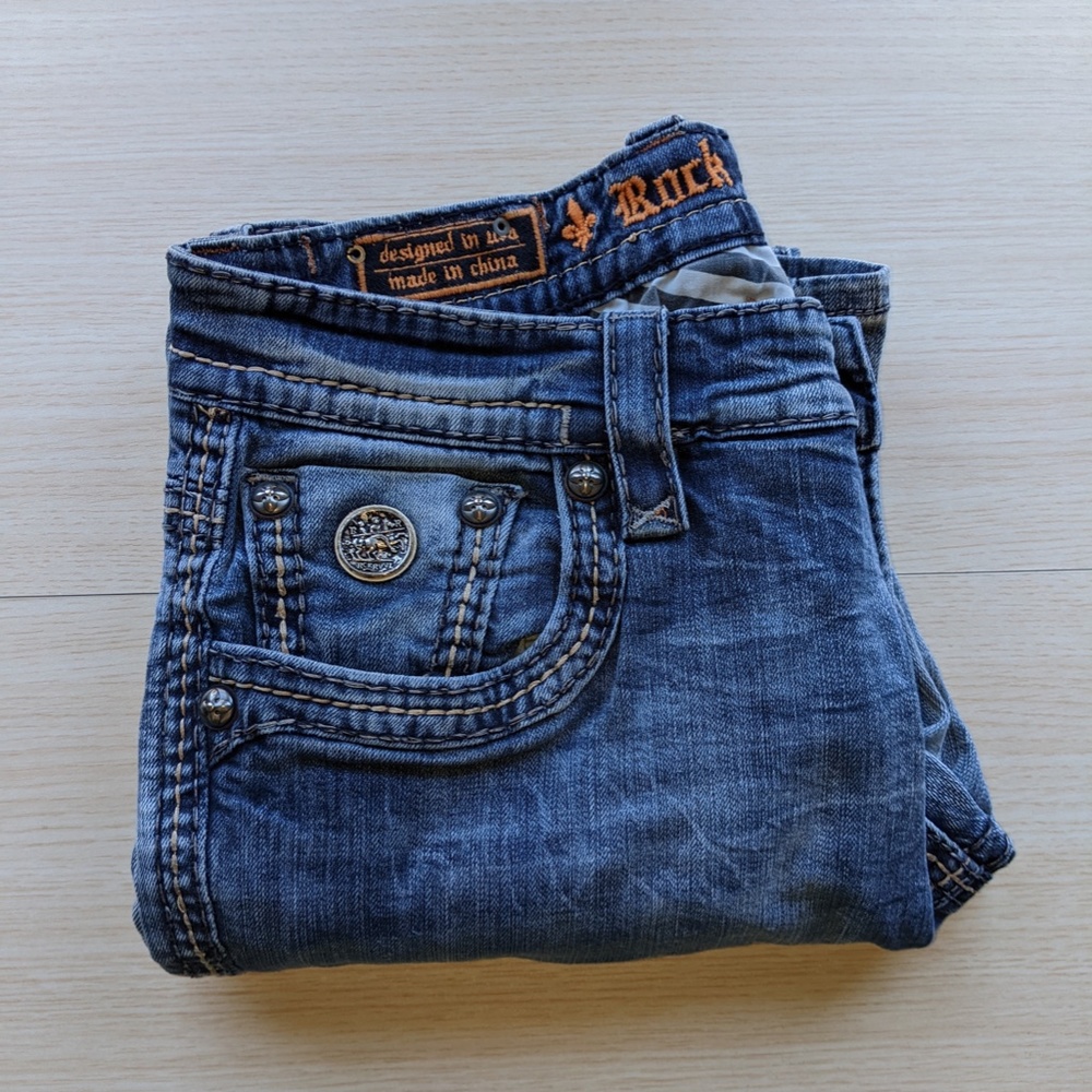 Men's Rock Revival Jeans Rigny Relaxed Straight
